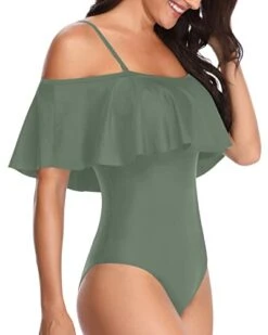 Romantic Off Shoulder One Piece Honeymoon Suit-Army Green -Bikini Beach Shop 31EciavhiFL 964cc570 4ca0 406b a7f8 074b077a12d7
