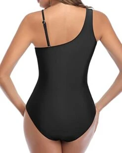 Sexy Cutout Mesh Inserts One Piece Swimsuit For Curvy Women-Black -Bikini Beach Shop 31OCONrUWDL 28f40eef b685 4907 8145 3ee670ada63b