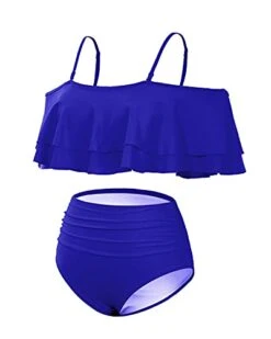 Women's Ruffle Off Shoulder Bikini Swimsuit Set-Royal Blue -Bikini Beach Shop 31T0n3EaVdS 3d28ae24 77f0 4648 a0ff 531bc10e4e4b