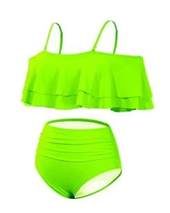 Stylish Off Shoulder High Waisted Bikini Set Swimsuit-Neon Green -Bikini Beach Shop 31 oEZBS2IL 178aa782 1e56 42a8 b4a4 8608ec6815ae