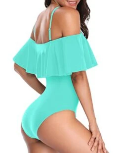 Elegant Vintage Ruffled One Piece Bathing Suit-Aqua 7 Elegant Vintage Ruffled One Piece Bathing Suit-Aqua -Bikini Beach Shop 31zxn7adaeL ee196181 1188 4670 9a7d a5aea25a167b