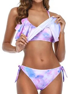 Cross Back Bathing Suit Ruffled Bikini For Women-Color Tie Dye -Bikini Beach Shop 413PpMDv rS d3cbeabb 5598 4752 a547 0aa0e827f522