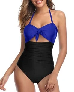 Stylish High Waisted One Piece Swimsuits Halter Backless One Piece Swimsuits-Royal Blue And Black 7 Stylish High Waisted One Piece Swimsuits Halter Backless One Piece Swimsuits-Royal Blue And Black -Bikini Beach Shop 416DYZKdzUL a8373cba b390 4893 8961 60c30f8c508f