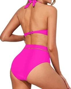 Stylish High Waisted Deep V Neck Two Piece Swimsuits For Summer-Neon Pink -Bikini Beach Shop 416bBd6ZGIL 13c16dc5 53f2 4a76 bcb7 af86ad8828d1