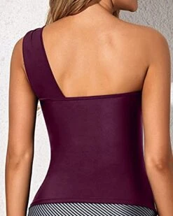 Cute And Sexy Ruched Swim Top Tummy Control Tankini Top-Maroon -Bikini Beach Shop 4181iAI6phL 3b7ad415 48ab 41d7 8967 e4358851b423