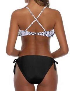 Adjustable Spaghetti Straps Ruffled Bikini For Women-White Snake -Bikini Beach Shop 419ZIJpwzyL c627fa9b 6052 4b23 b9ae 8b39d32fc508