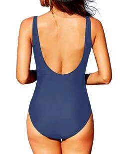 Vintage Tummy Control Mesh One Piece Swimsuits For Women Stylish Bathing Suits -Bikini Beach Shop 41E95zg6d8L