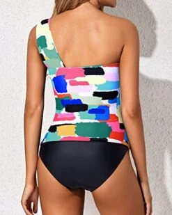 Tummy Control Swimsuit 2 Piece Tankini Bathing Suits For Women Shorts-Aqua -Bikini Beach Shop 41G3cDwjHWL a6be0eb3 9394 41ff beaa d01cf1eca086