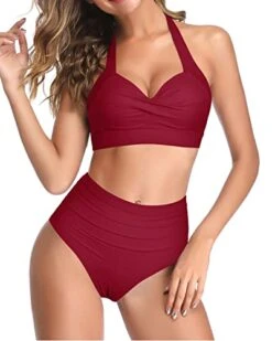 Two Piece Push Up Bra Adjustable Straps High Cut Bikini-Red 7 Two Piece Push Up Bra Adjustable Straps High Cut Bikini-Red -Bikini Beach Shop 41JPB3NlYZL 90782aa9 19b4 4268 b608 65c2329adc93