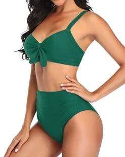Sexy Two Piece Swimsuit Tummy Control Ruched Bikini-Emerald Green -Bikini Beach Shop 41K ypHaRBL 72088e65 2419 4e6c 904a bc53ece5d3b2