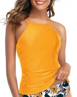 Women's Tummy Slimming High Neck Tankini Top-Yellow 7 Women's Tummy Slimming High Neck Tankini Top-Yellow -Bikini Beach Shop 41Mh6UecYcL 15aef293 5308 4ae6 a001 2ef2e996a6a0