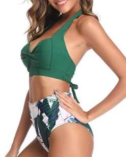 Padded Push Up Bra Adjustable Strap Push Up Bikini-Green Tropical Floral -Bikini Beach Shop 41MyIXmrM8L b20e8c20 891e 433c aab0 62d022f87d05