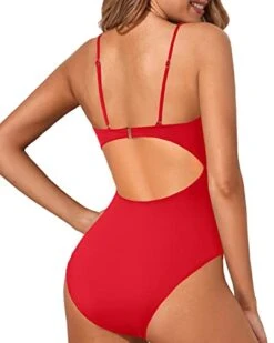 Strappy Cutout Lace Up One Piece Bathing Suit For Women-Red -Bikini Beach Shop 41Nld57cE8L 0c9b75d1 eb82 4f8e ae40 6d1af85acc49