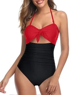 Tummy Control Halter Swimsuit Halter Backless One Piece Swimsuits-Neon Red 7 Tummy Control Halter Swimsuit Halter Backless One Piece Swimsuits-Neon Red -Bikini Beach Shop 41O253cZe4L 6df8cf66 d9a0 4816 a290 5f28c68da7cc