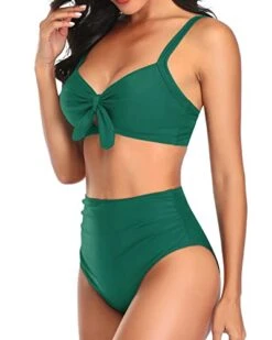 Sexy Two Piece Swimsuit Tummy Control Ruched Bikini-Emerald Green -Bikini Beach Shop 41OKcCKlObL 2574c58c 5343 47be a39c b9615b594d25