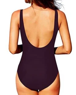Charming Mesh Design Round Neck One Piece Swimsuits-Maroon -Bikini Beach Shop 41OiC8eCLeL