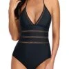 Slimming Silhouette Backless One Piece Swimsuit-Black