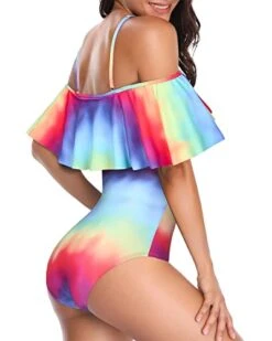 Women's Off Shoulder Slimming One Piece Swimsuits-Color Tie Dye 7 Women's Off Shoulder Slimming One Piece Swimsuits-Color Tie Dye -Bikini Beach Shop 41R91vB0i L 0276efea 10b5 41ac bd95 bb8695c3fb90