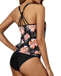 Stylish Scoop Neck Tankini Criss Cross Back-Black Orange Floral -Bikini Beach Shop 41Wcei4n0SL 87b39bbc 6bce 451f 8d8e b7f94d39d152