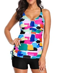 High Waisted Boyshorts 2 Piece Tankini For Sports-Aqua -Bikini Beach Shop 41Wm5NOkdRL 6638d4a1 b8b1 46ef 997b 2a17d3aee637