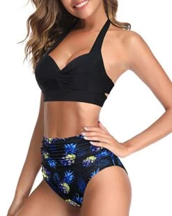 Two Piece High Waist Bikini Women's Bikini Swimsuits-Black Pineapple 6 Two Piece High Waist Bikini Women's Bikini Swimsuits-Black Pineapple -Bikini Beach Shop 41XtdwOtzLL 42777eab 4398 4ad1 987d 7d50a3233508