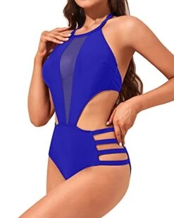Slimming Attractive Flirty One Piece Monokini Swimwear-Royal Blue -Bikini Beach Shop 41ZRkFt3rlL