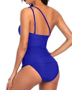 Sexy & Elegant One Shoulder Tankini Padded Bra For Women-Royal Blue 7 Sexy & Elegant One Shoulder Tankini Padded Bra For Women-Royal Blue -Bikini Beach Shop 41ajkel9Z7L