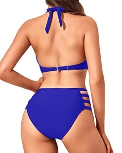 Slimming Attractive Flirty One Piece Monokini Swimwear-Royal Blue -Bikini Beach Shop 41bTKuVJdwL
