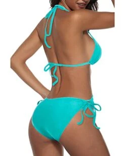 Summer Beach Ready Triangle Bikini Set Padded Halter Top 2 Piece Bikini Sets-Aqua -Bikini Beach Shop 41eWI FpjHL 4f839692 41c8 4ed6 a7e8 677b72983ca7