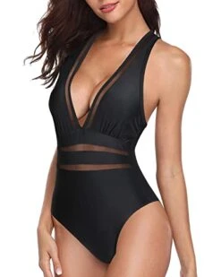 Women One Piece Plunge V Neck Monokini Sexy Hollow Out Swimsuits-Black -Bikini Beach Shop 41i1gRvo0GL 8c4533d7 de0e 4190 8014 74f5add52d68