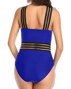 Women's Crisscross One Piece Tummy Control Bathing Suit-Royal Blue 7 Women's Crisscross One Piece Tummy Control Bathing Suit-Royal Blue -Bikini Beach Shop 41m4cuI3lBL 56637088 cb9b 4131 b956 f520b79084e4