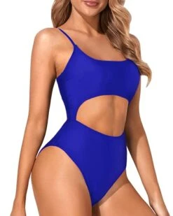 Low Scoop Neck Sexy Cutout One Piece Swimsuits-Royal Blue -Bikini Beach Shop 41mwRW7LLmS cd3a0b09 51ef 4865 8859 004b72316488