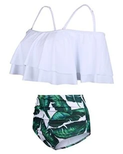 Fashionable Off Shoulder Tummy Control Bikini Set-White Leaf -Bikini Beach Shop 41my2tlnZML 539bd351 16c2 4e6d 9c29 78fe01404e0f