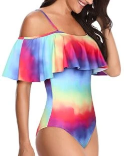 Women's Off Shoulder Slimming One Piece Swimsuits-Color Tie Dye 6 Women's Off Shoulder Slimming One Piece Swimsuits-Color Tie Dye -Bikini Beach Shop 41nCndPqYsL 72f3d152 826c 472a 871f bba1fa7f341b