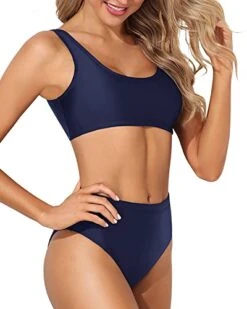 High Waisted Bikini Bottom High Waisted Bathing Suit Bottoms-Navy Blue -Bikini Beach Shop 41qBy8o698L 6c8f3394 0c70 4e2c 9cab 2468a91c9b2a
