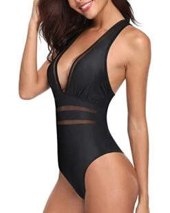 Women One Piece Plunge V Neck Monokini Sexy Hollow Out Swimsuits-Black -Bikini Beach Shop 41qmkgt 08L 8d8a0fab defe 4cb4 b1f4 0b9f1a5c42ac