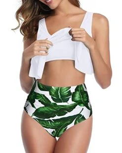 Two PiecePush Up Bras Women Ruffled Flounce Bikini Swimsuit-White Leaf 7 Two PiecePush Up Bras Women Ruffled Flounce Bikini Swimsuit-White Leaf -Bikini Beach Shop 41sA7EcFcML 921706cd 15b4 40d8 9d29 f5b796a68464