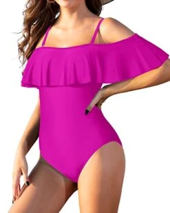 Adjustable Removable Strap Off Shoulder One Piece Swimsuit-Purple 6 Adjustable Removable Strap Off Shoulder One Piece Swimsuit-Purple -Bikini Beach Shop 41sWUn00I2L b295323e 7928 48d7 a96e 2e307d9d6128