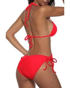 Push Up Enhancement Women Two Piece Halter Bikini-Neon Red -Bikini Beach Shop 41vfAUJNcnL dc0bf49b 35c3 450d 97e0 db70d0764188