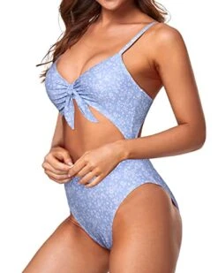Sexy V Neck One Piece Swimsuits Sexy Monokini-Blue Floral -Bikini Beach Shop 41w9Xlo76NL e6e3fe8d 509f 4ea4 bbe3 28a00b8b4abe
