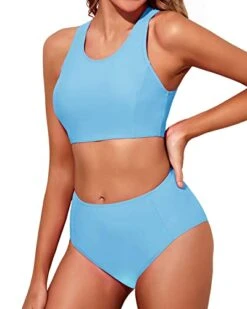 Women's Bathing Suit Bottom Tummy Control Bikini-Blue -Bikini Beach Shop 41yvm c46XL