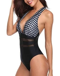 Chic Hollow Out Long Torso One Piece Bathing Suit-Black And White Checkered 7 Chic Hollow Out Long Torso One Piece Bathing Suit-Black And White Checkered -Bikini Beach Shop 41zYHpG3NHL 6f1bee64 6720 4e68 9919 d7791bd32db3