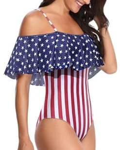Elegant Ruffle Off Shoulder One Piece Bathing Suit-Flag 6 Elegant Ruffle Off Shoulder One Piece Bathing Suit-Flag -Bikini Beach Shop 51EJnN6jadL 8609b53f 7eae 41ba a16b 71e5c1a21ba2