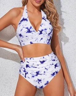 Slimming High Waisted Two Piece Bikini Set For Women-Blue Tie Dye -Bikini Beach Shop 51l8gdJQJJL 94c4ff90 7672 47b7 8fad 4c706082cf5a