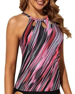 Women Swimsuit Top Backless Swim Tank Top-Pink Stripe 6 Women Swimsuit Top Backless Swim Tank Top-Pink Stripe -Bikini Beach Shop 51lzIULq0gL 149345fc f111 4fe7 9e9f 55c20de4a971