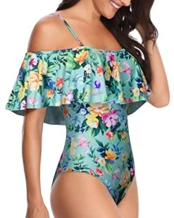 Padded Bra Off Shoulder One Piece Swimsuit-Mint Flowers -Bikini Beach Shop 51m0K0xx8rL f6771264 4837 49b1 accf 49eb58f7b8e5