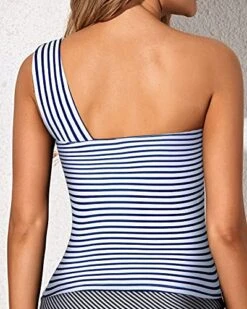 Elegant Women's Swim Top Tummy Control Tankini Top-Blue And White Stripes 6 Elegant Women's Swim Top Tummy Control Tankini Top-Blue And White Stripes -Bikini Beach Shop 51n4QG170LL 8f5d939d 246b 4c16 b0c5 9e856cec0d9c
