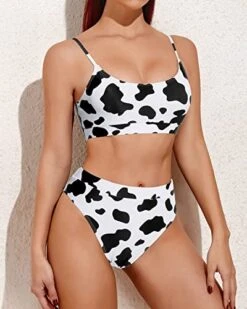 Stylish High Waisted Swimsuits Sporty Scoop Neck Bikini Set For Women 6 Stylish High Waisted Swimsuits Sporty Scoop Neck Bikini Set For Women -Bikini Beach Shop 51oJCxhz8tL